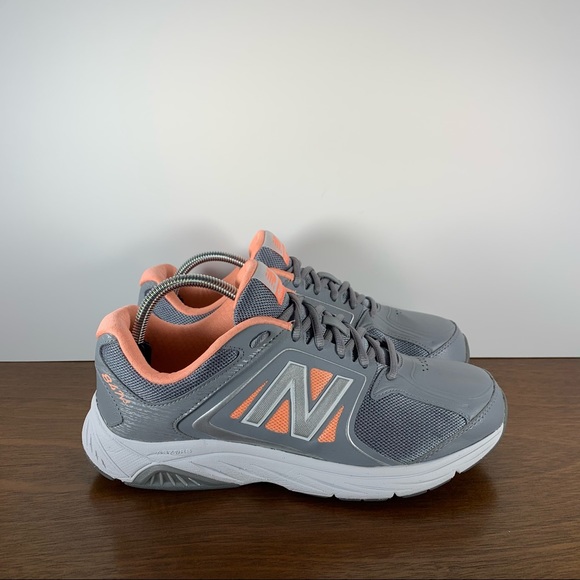 New Balance Shoes New Balance 847v3 Walking Shoes Gray Orange